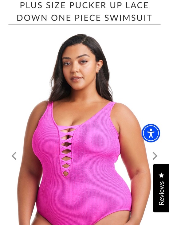 Bleu Rod Beattie Other - Bleu Rod Beattie Hot Pink Lace-Up One-Piece Swimsuit